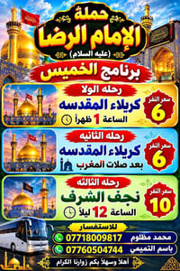 حملة الإمام الرضا • كربلاء • النجف