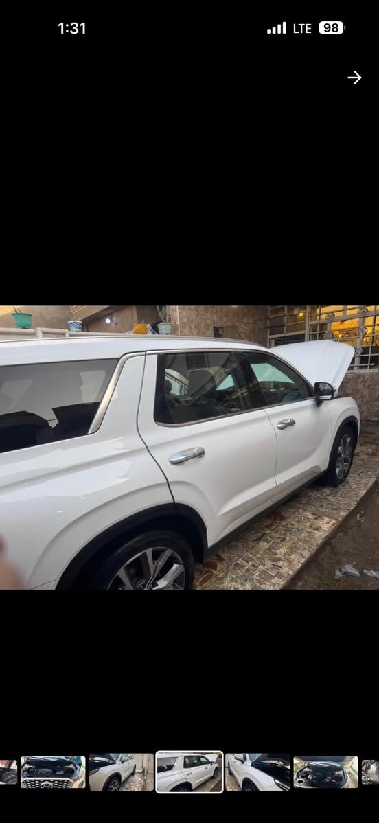 السلام  عليكم ورحمة الله 
‎هيونداي باليسايد — Hyundai Palisade
وراد أمريكي.بدون ايرباك  
‎الموديل 2022 
حجم المكينه V6/3800
‎‏‎‏‎اللون “ابيض  
السعر 270$
‏‎‏‎المسافه المقطوعه —  55,000 
‏‎‏‎حاله السياره. —ربع الصندوق صبغ فقط   -( التقرير و السونار مرفق مع الصور ) 
‎‏‎‏‎المواصفات 
‏‎‏‎- بصمة تشغيل 
‏‎‏‎- بصمة أبواب 
‏‎‏‎-تشغيل عن بعد 
‏‎‏‎-ترحيب عند الاقتراب 
-نظام الملاحه 
-شفتات ستيرن
-بردات خلفيه 
‏‎‏‎-كشنات جلد 
-كشنات تدفئه 
-حساس امامي 
-حساس خلفي
-رادارات 360درجه 
‏‎‏‎- شاشه كبيره تدعم نظام الأبل كار بلي ونظام الاندرويد 
‏‎-تدفئة ستيرن 
-كرسي السايق خزن ميموري 
‏‎-گير بيانو  
‏‎-نظام الدفع 4WD
-اشاره بالمرايه  
‏‎-اوتو هولد 
‏‎-هندبريك بصمه 
‏‎-وضعيات قياده 
‏‎‏‎تبريد مركزي 
‏‎‏‎بگ لايت LED 
‏‎صندوق كهربائي 
‏‎كشنات VIP ( منفصل )
‏‎‏‎كرسي السايق والراكب بحركه كهربائيه
‏‎‏‎تحكم ستيرن جهتين 
‏‎‏‎تحديد سرعه 
‏‎مانع انزلاق
ليد نهاري
باقي المواصفات المعروفه  
‎رقم السياره    —     بغداد
موقع  السياره —      بغداد 
‏‎‏‎للأستفسار.    ***********”***********
