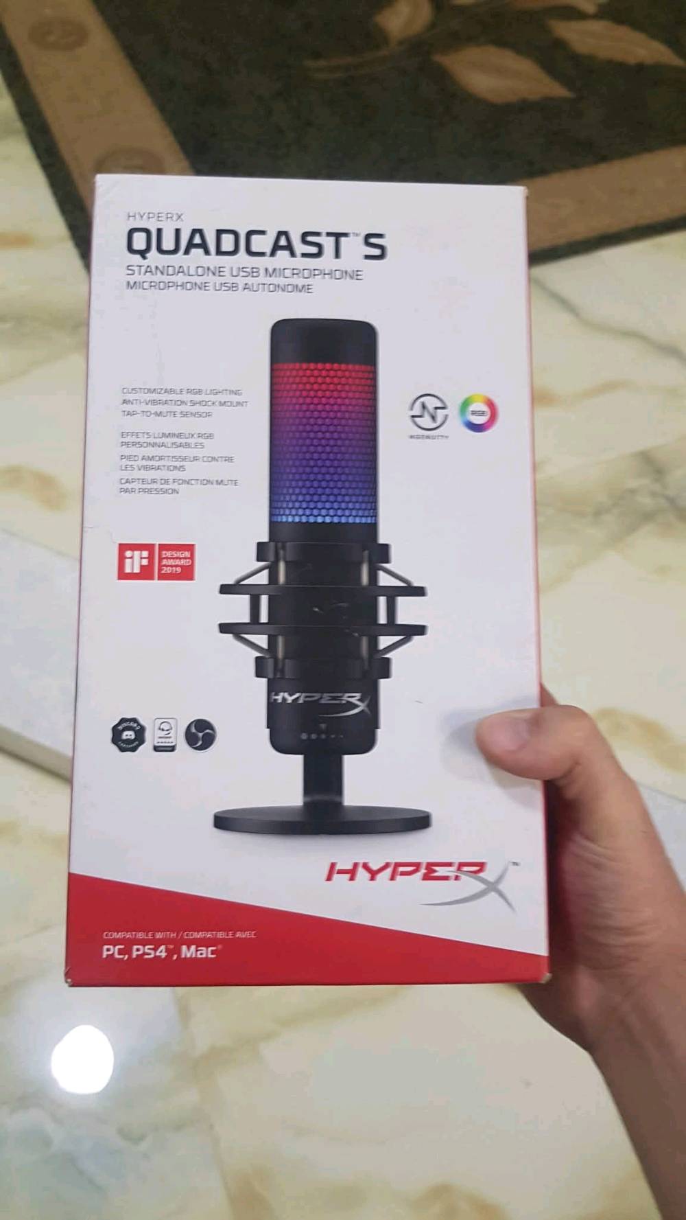 مايكروفون HyperX • QuadCast S • يو اس بي