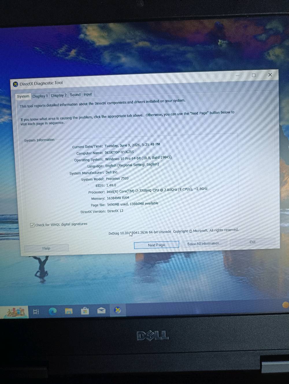 السلام عليكم لابتوب للبيع مصممه للشغل الهندسي والالعاب 
Dell Precision 7520 

المعالج: Intel Core i7-7700HQ (4 أنوية / 8 خيوط)

الرام: 16GB DDR4 2400MHz

كرت الشاشة: NVIDIA Quadro M1200 4GB

كرت مدمج: Intel HD Graphics 630

التخزين: 256 ssd m2 +
500HDD

النظام: Windows 10 Pro 64-bit
شاحن 180 واط +ماوس
مكاني ديوانيه واتساب ***********
السلام عليكم لابتوب للبيع مصممه للشغل الهندسي والالعاب 
Dell Precision 7520 

المعالج: Intel Core i7-7700HQ (4 أنوية / 8 خيوط)

الرام: 16GB DDR4 2400MHz

كرت الشاشة: NVIDIA Quadro M1200 4GB

كرت مدمج: Intel HD Graphics 630

التخزين: 256 ssd m2 +
500HDD

النظام: Windows 10 Pro 64-bit
شاحن 180 واط +ماوس
مكاني ديوانيه واتساب ***********
شكد حجم الشاشة ودقتها بالضبط؟ وهل بيها أي كسر، بقع، أو مشاكل بالإضاءة؟: 
15.6 الدقه 1080FULHD
شلون حالة البطارية هسه؟ تقريباً شكد تدوم وياك، وهل متبدلة أو أصلية؟: 
تدوم 30 دقيقه او اكثر
هل بيه أي عيوب أو أعطال حالياً مثل بالكبيورد، التاتچ باد، المنافذ، الواي فاي أو المراوح؟: 
نعم فقط في التاتش باد يلمس ويتحرك الماوس لكن لاينقر
شنو آخر سعر تريده؟ وهل تقبل التفاوض عند المعاينة؟: 
نعم اقبل التفاوض