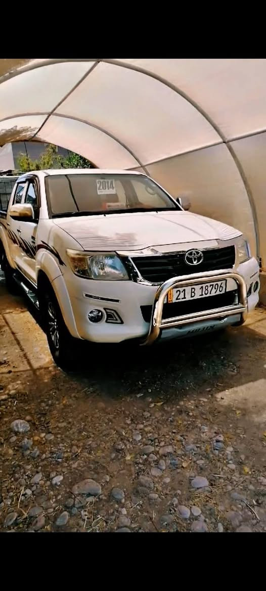 🚘 تۆیۆتا هایلۆکس _2014
✨ سەیارەیەکی زۆر پاک، توندوتۆڵ و بێ مەسرەف ✨

✔️ مۆدێل 2014
✔️ شەریکە جیهان
✔️ تەنها دوو جی ساردی بچووک هەیە
✔️ بۆیاخی نییە
✔️ مەکینە نەکراوەتەوە
✔️ مەکینە بە شەرت
✔️ تەنها 190 هەزار کیلۆمەتر ڕۆیشتووە
✔️ چوار تایەی نوێی لەسەرە
✔️ ڕەقەم و سەنەوی نوێن
✔️ تەحویل و غەرامە بە شەرت

 تويوتا هايلكس 2014

✨ سيارة نظيفة جداً، قوية واقتصادية ✨

✔️ موديل 2014
✔️ شركة جيهان
✔️ بدون صبغ
✔️ يوجد ضرران صغيران فقط
✔️ المحرك لم يتم فتحه
✔️ المحرك بضمان
✔️ قطعت 190 ألف كيلومتر فقط
✔️ أربع إطارات جديدة
✔️ الرقم والفحص السنوي جديدان
✔️ التحويل والغرامات بشرت
رەقم ***********واتسئاپ
