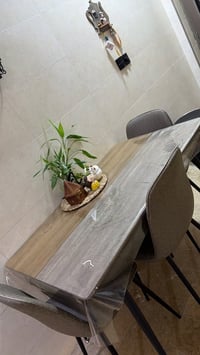 ميز طعام واربع كراسي نضيف مابي اي ضرر تركي خشب المكان بغداد الكرخ الاس...