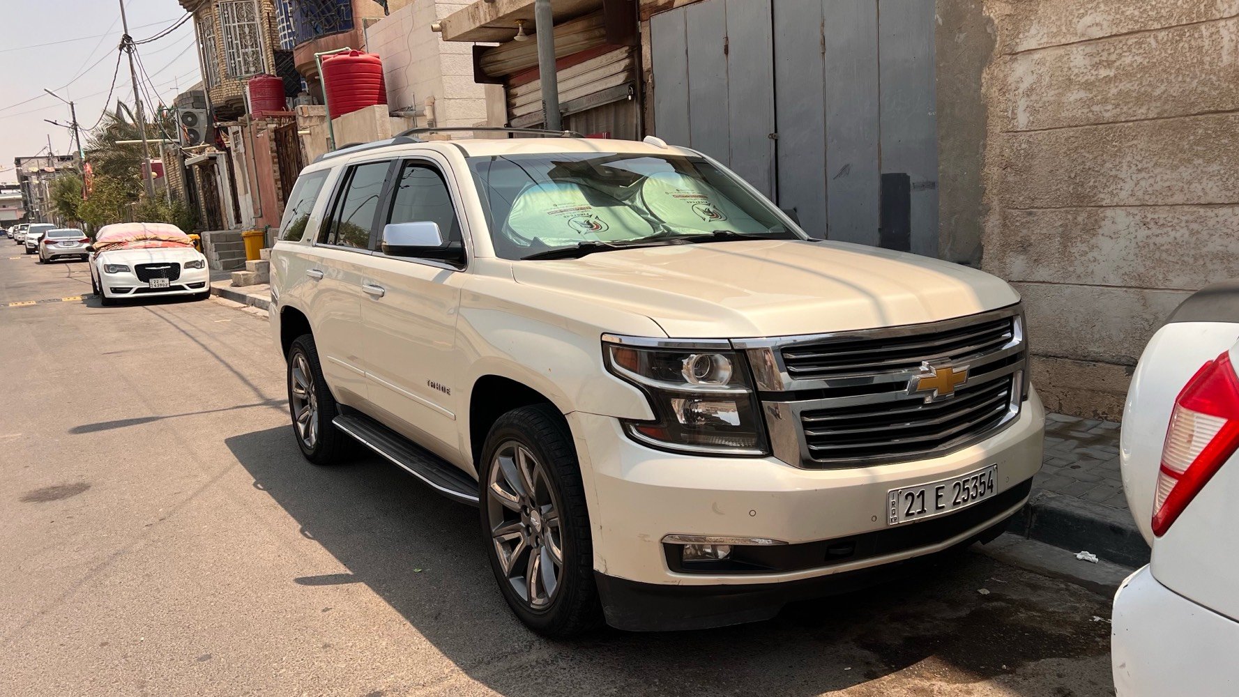 للبيع تاهو موديل 2015 LTZ خليجي وكاله المنصور
السياره كفالة عامه بدون صبغ  عدا بارد . باب السايق والجاملغ الخلفي عكس السايق كير محرك شرط ما مفتوح
الرقم سليمانيةالدولي الجديد
داخلها جلد احمر قرميدي
فور ويل درايف 4X4
كشنات كهرباء تدفئه و تبريد
بصمة تشغيل
فتحة سلايت
أبواب بصمة
شاشة + قاصه
كامره
لايتات زنون
تحديد مسار
نقطه عمياء
باب خلفي كهرباء
داتا شو تنبيه عند الاقتراب من اي شيء
فول تحكمات وانضمه
باقي مواصفات التاهو معروفه
السعر/ 320$
*********** بغداد .شارع فلسطين