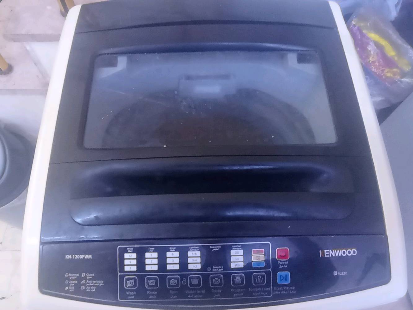 السلام عليكم غساله من شركه KENWOOD 
10كيلو الغساله كلشي مابيهة تشتغل سعر175 وبي مجال