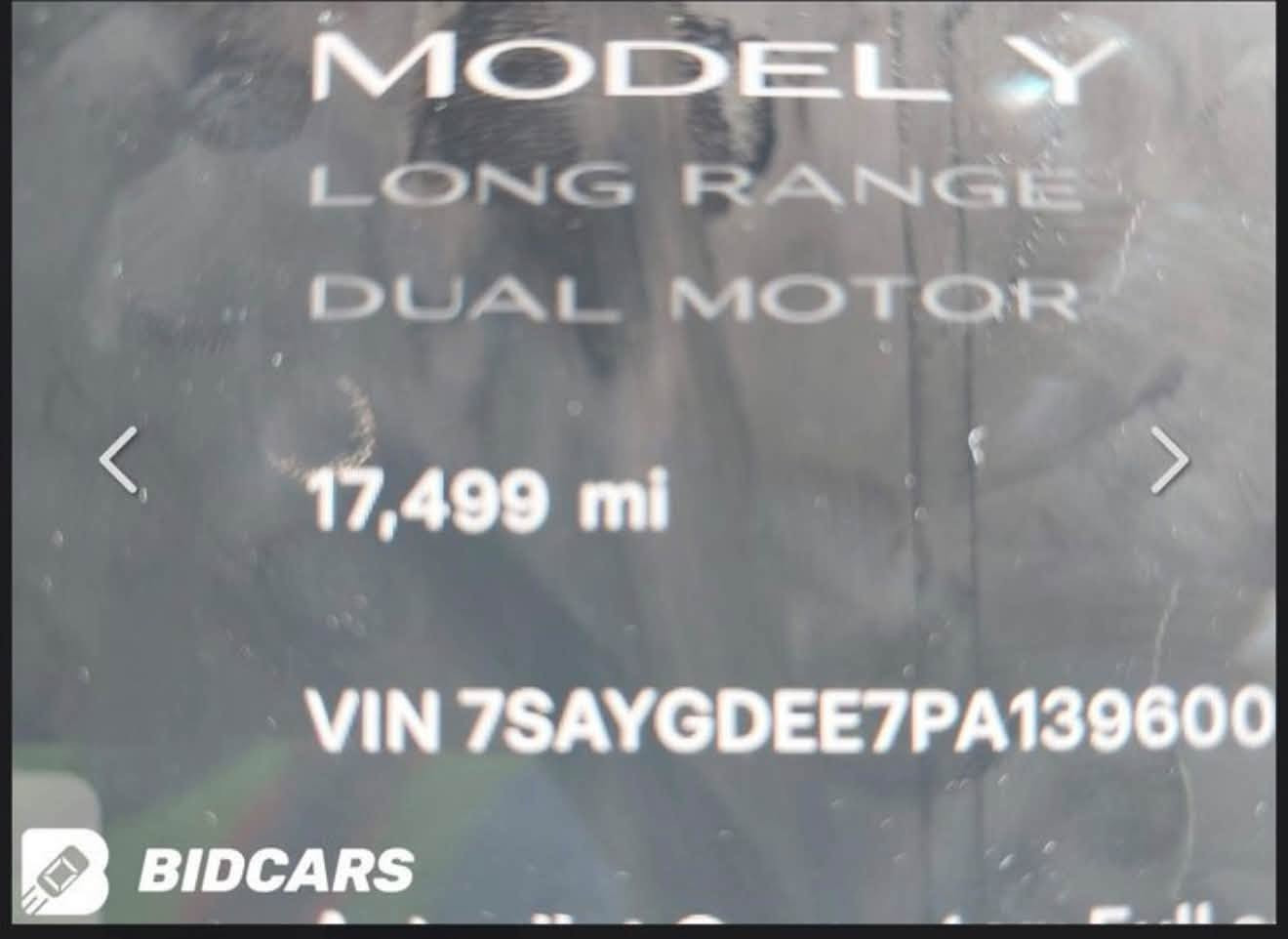 سلام عليكم تسلا مودل Y دبل ماطور موديل 2023
سعر 195 السيارة للبيع او مراوس بكامري او كراون 2022 او 2023

نص مكتوب في الصور:
- BIDCARS
- BIDCAR