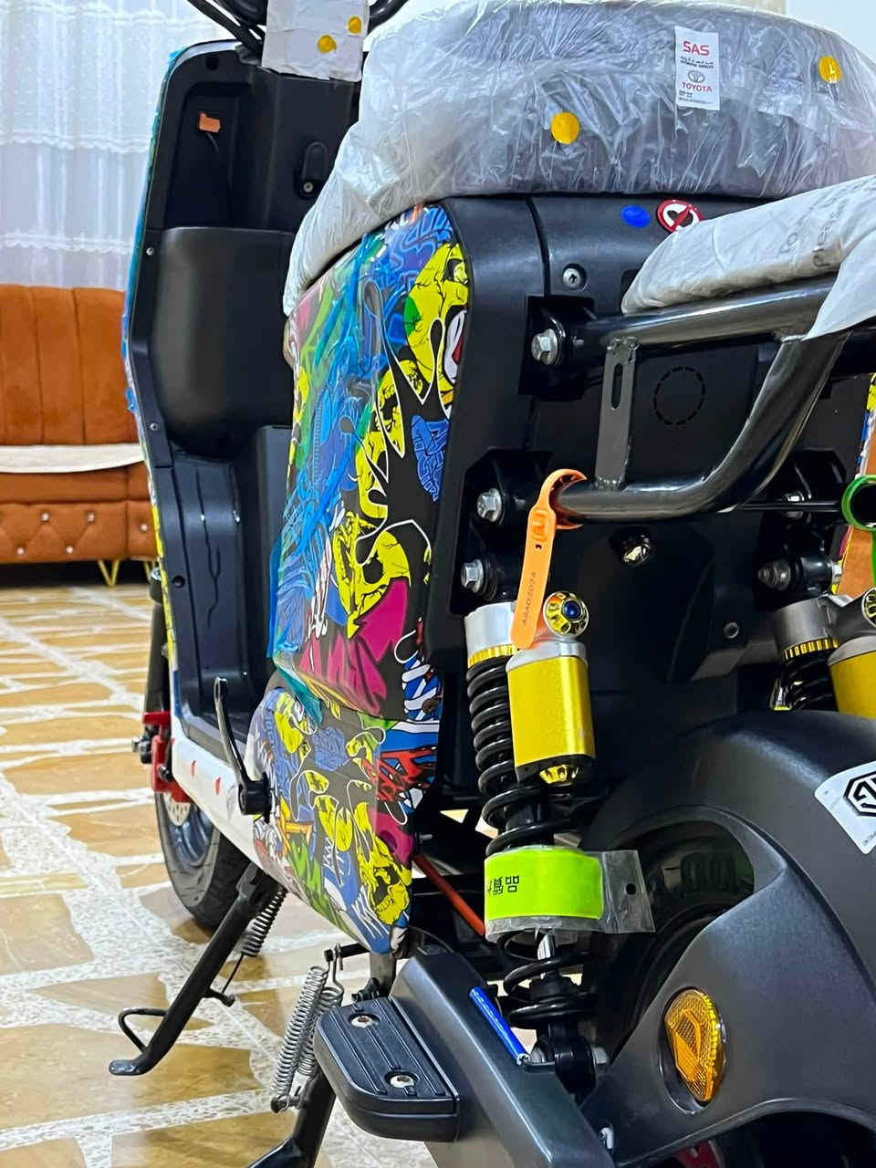 السلام عليكم 
ماطور شحن🛵كفرات موشمه☘️ماطور جديد ونضيف💯💯خمسه باتري جدد 💯شاشه بلوتوث❣️نضام البك Rالرجوع الى الخلف ❣️السعر5️⃣0️⃣0️⃣وبي مجال بسيط ❣️الرقم***********
