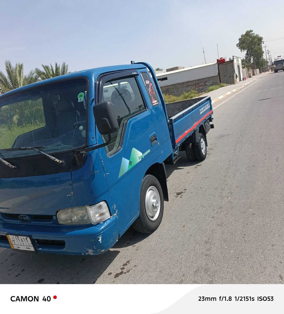 كيه فونتيره موديل 97مكفوله كير محرك شاصي وحداديه كله جديد كرهبيات كله شقاله سيارة جاهزه ماعيزه ايشي رقم سيارة بغداد تحويل مباشر بكان سيارة واسط الزبيديه سعر 52وبيه مجال ***********

نص مكتوب في الصور:
- CAMON 40
- 23mm f/1.8 1/215s ISO53