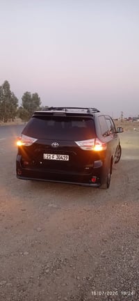 تويوتا سينا 7راكب  موديل 2019 مكينهv63500 رقم سليمانيه  جديد 2031 بي و...