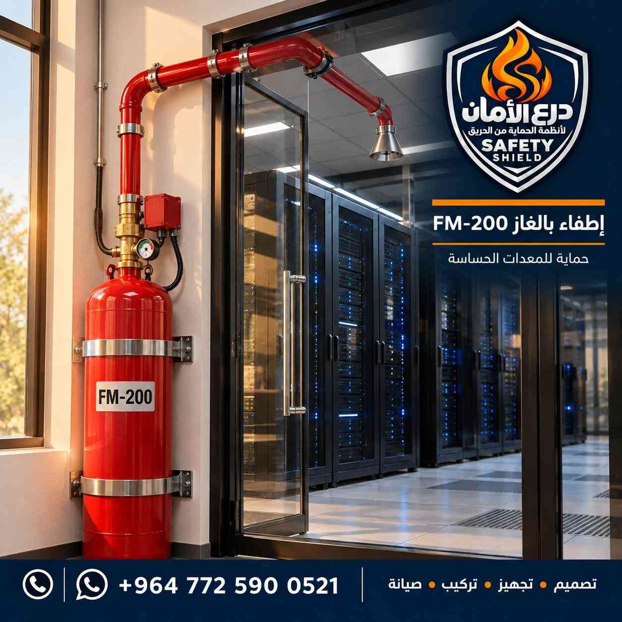 حماية الحريق • إنذار حريق • FM-200