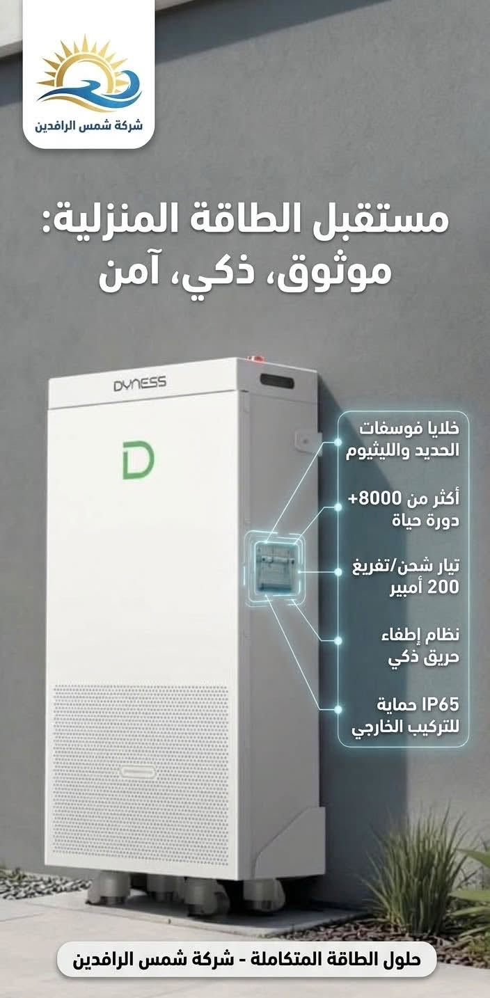 بطاريات LiFePO4 • ٨٠٠٠+ دورة • ٢٠٠ أمبير