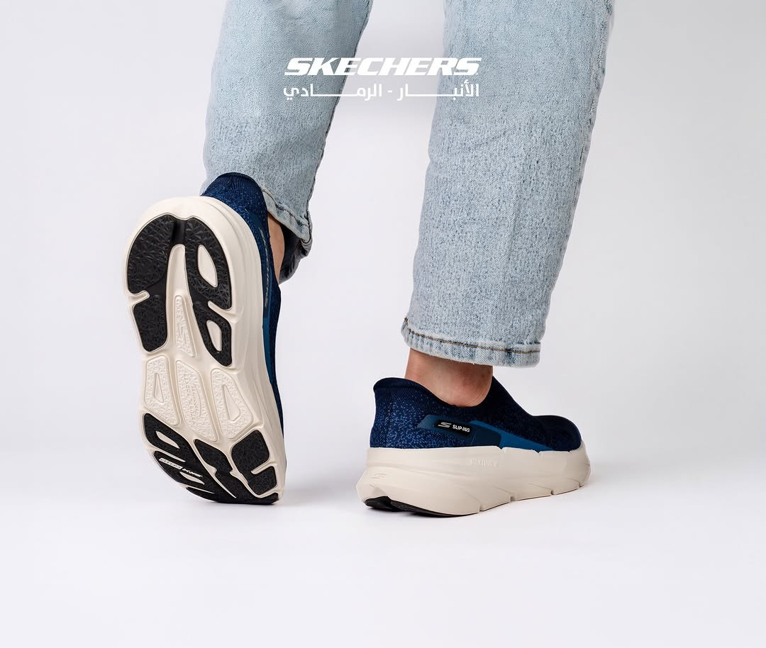⁨	✨ راحة يومك تبدأ من قدمك ✨

 Skechers MAX CUSHION SLIP-INS 
حذاء رجالي  يمنحك راحة استثنائية بفضل التبطين العالي والنعل المرن، مع تصميم خفيف وتهوية ممتازة تبقي قدمك مرتاحة طوال اليوم.

👟 مثالي للمشي والاستخدام اليومي
✔️ خفيف ومريح
✔️ تهوية عالية
✔️ دعم بكل خطوة
✔️ ارتداء سريع دون الانحناء 

🔥 اختيارك الأفضل للراحة والأناقة اليومية 
📍 العنوان الانبار الرمادي شارع مستودع مجاور شركة زين الاتصالات 
🛵📦 متوفر توصيل لجميع محافظات العراق 🇮🇶 
☎️*********** ☎️
#سكيتشرز_الانبار
#الرمادي
#الرمادي_شارع_المستودع⁩

نص مكتوب في الصور:
- SKECHERS
- الأنبار - الرمادي