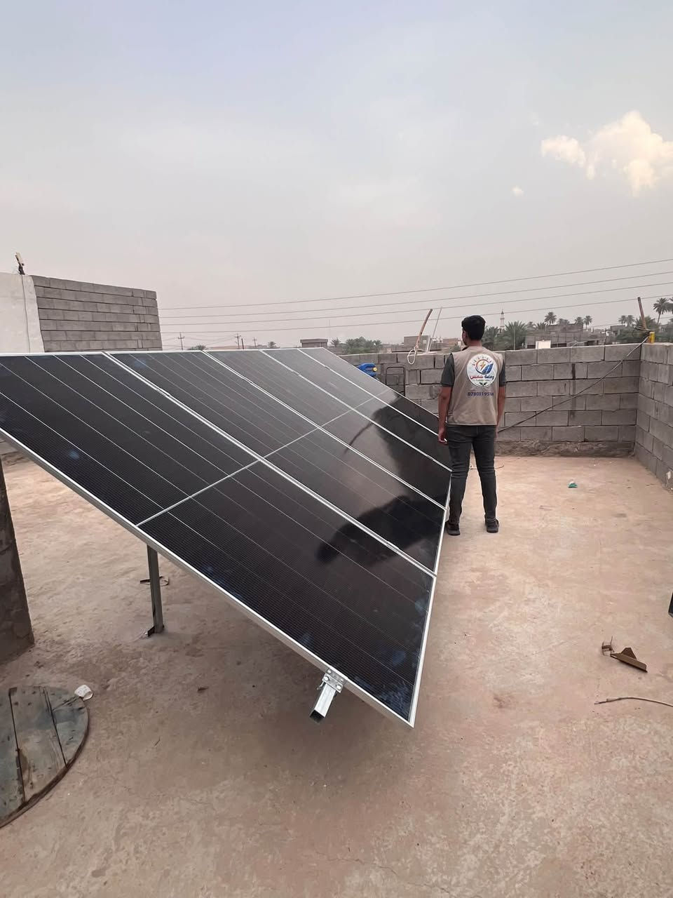 الرمادي • ألواح لونجي 650W • بطارية 10KW