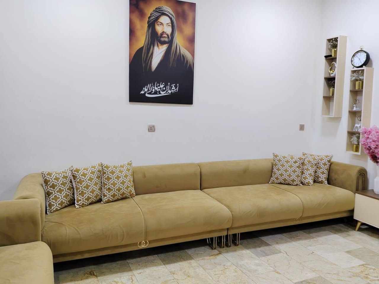 صوفا • قماش شانيل • مناسب مكان ضيق