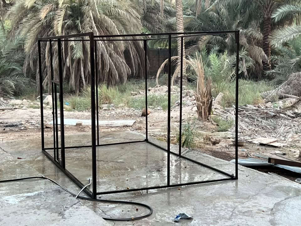 السلام علكم   قفص تفصال  للبيع
الحجم 10متار  العرض 3x3  الطوال2x2تزكام سعر 200بي مجال   ***********
