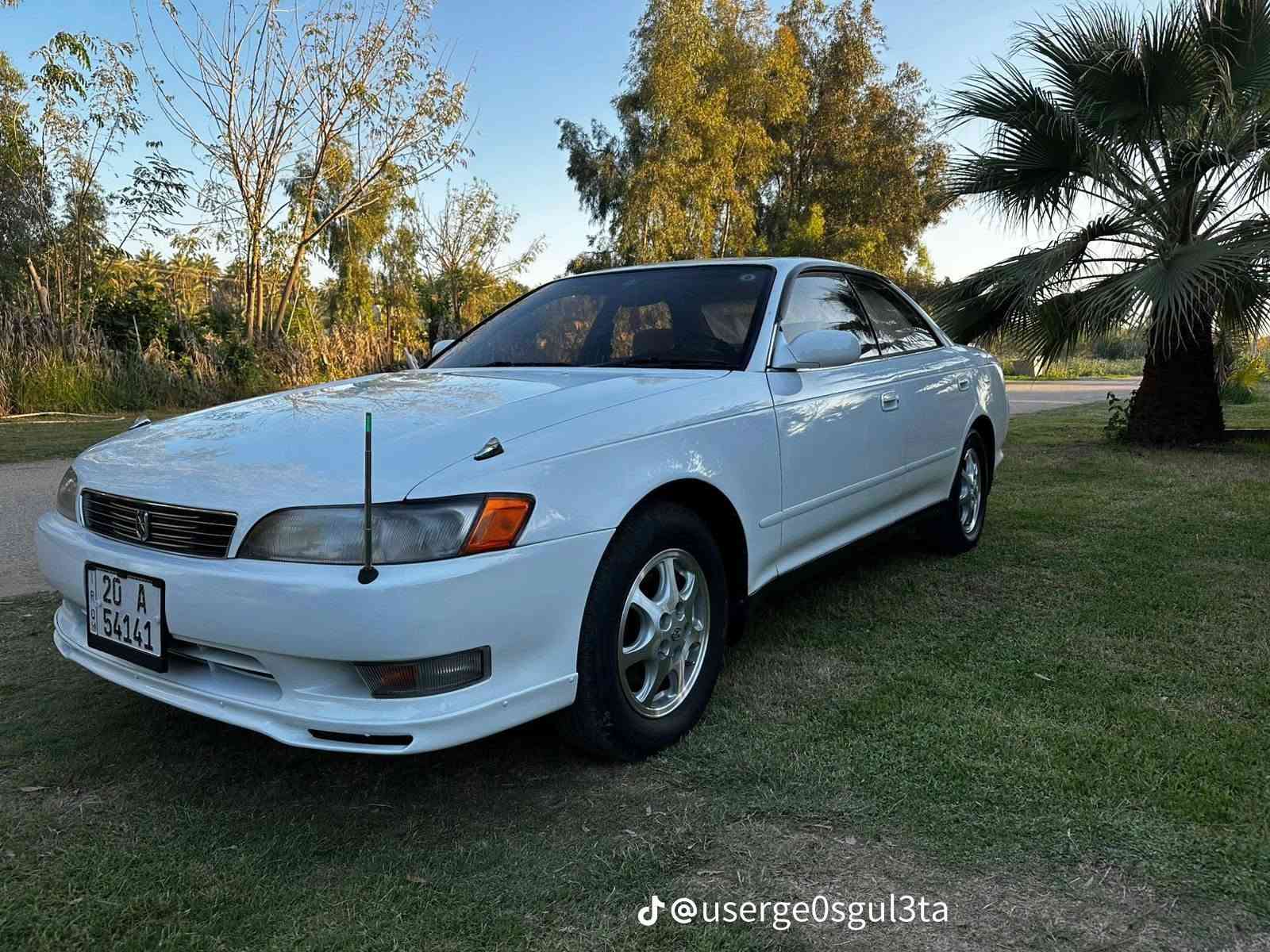 تيوتا مارك نفخ بحاله الوكاله ماشيه 190 مكفوله من صبغ وتبديل وضربه ديالى بااسمي سعرها 83 مكاني الدوايه ***********

نص مكتوب في الصور:
- @userge0sgul3ta