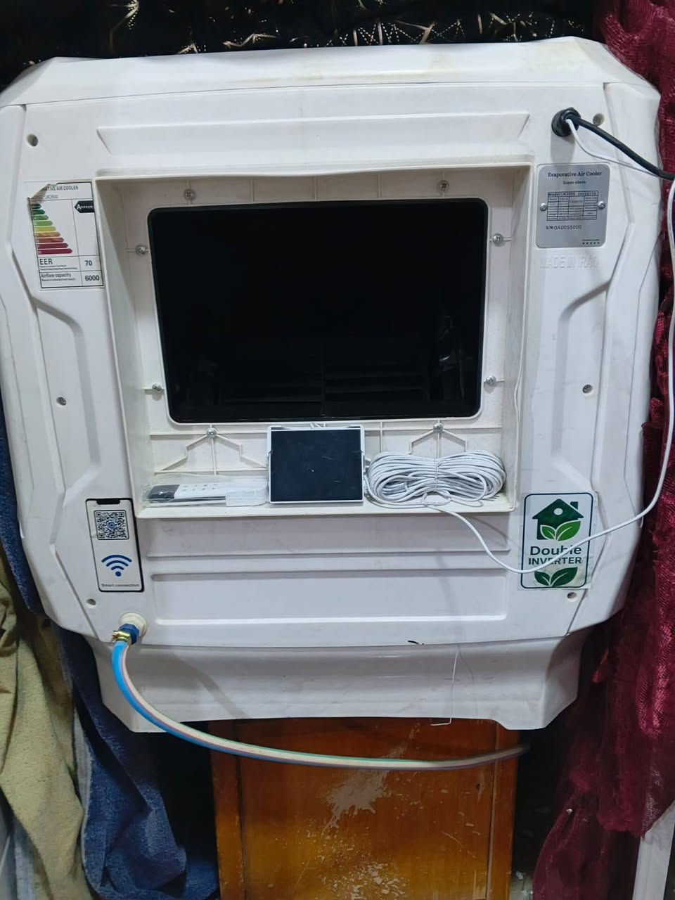 سلام عليكم مبرده حجم 3ونص مستعمله شهر واحد مشتريه 450 رايده 350 انفنيتر تحكم انبيريه سرعه 200 تشتغل امبير واحد دبل واتر بم عنوان كربلاء قنطرة السلام شارع المدرسي ***********
