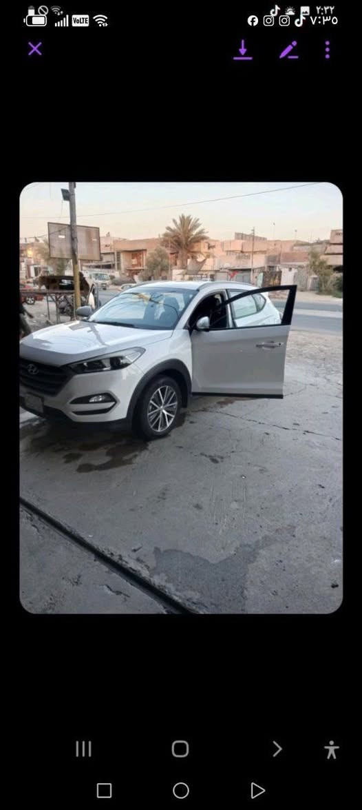 توسان ٢٠١٦ سياره بلاديه مكفوله خليجي محرك ٢٠٠٠ تبريد موصفات ابي اس سياره بغداد سعر ١٦٠   ***********
