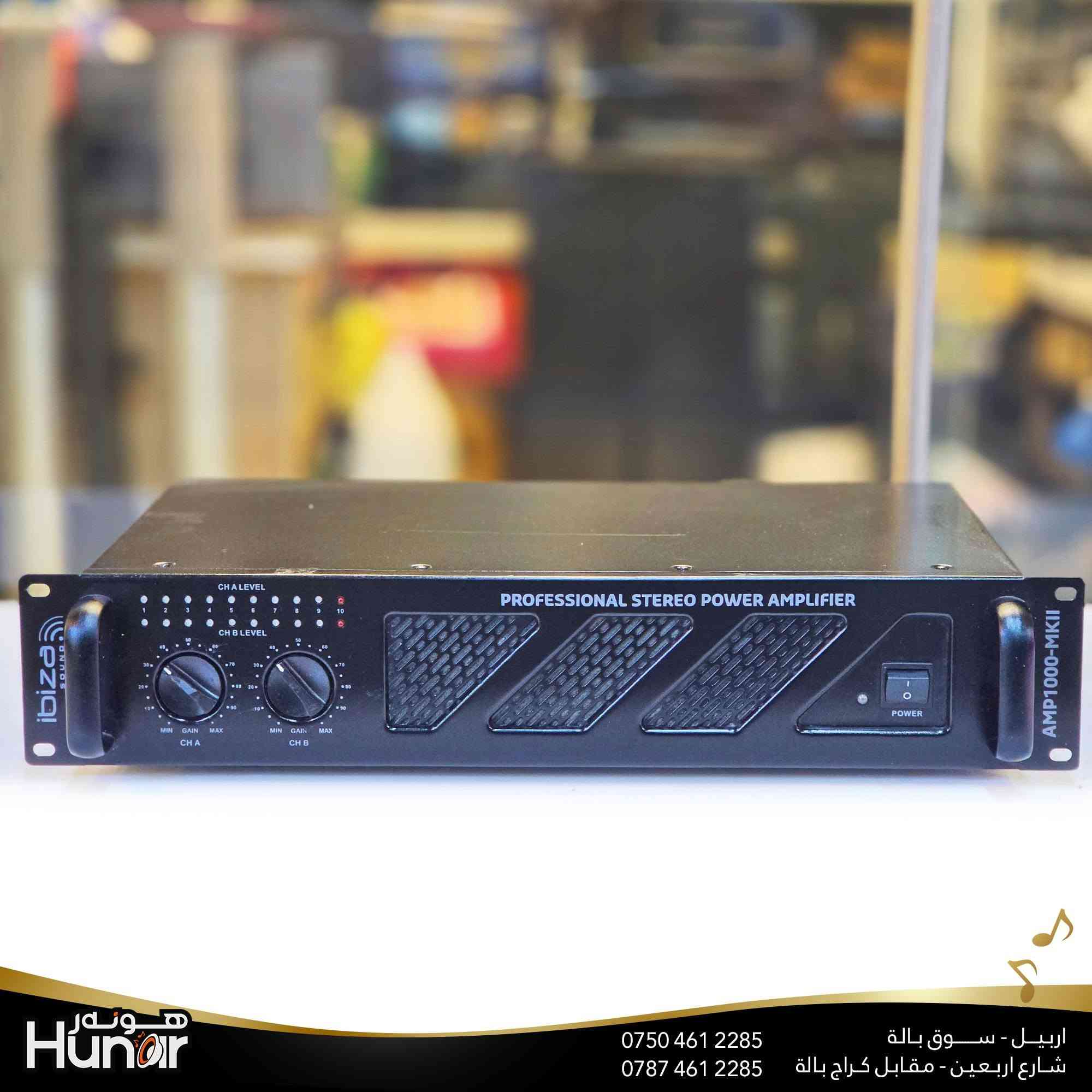 ibiza  Sound PROFFISIONAL STERIO POWER AMPLIFIER
( کوردی • عربي )

🟢توصيل موجود الي جميع المحافضات
🟡گەياندن هەیە بۆ هەموو شوێنێک

🟠مــعـرض هــونـەر
🔸للـصوتــیات(امبلیفایر• سماعة• رادیو• انتیك• مایكروفون)
🔸عــنـوان• اربیل سوق بالة • شارع اربعین
🔸مـوبایـل• ***********
                   ***********

🔵پـێـشانـگای هــونـەر
🔹بۆ ئامێری دەنگی و کارەبایی(ئیمپلیفایر• سەماعە• ڕادیۆ• مایکرۆفۆن)
🔹ناونیـشان• هەولیر • بازاری لەنگەی ٤۰م
🔹مـــۆبـایـل• 
***********
***********

•••••••••••••••••••••••••••••••••••••••••••••••••••
#iraq #kurdistan #duhok #zaxo #hawler #karbala #slemani #erbil #baghdad #kurd #kurdish #akre  #karkuk #kuwait #najaf
#amplifier #audio #subwoofer #sound #music #audiophile #bass #stereo #amplifiers #speaker #soundsystem #speakers
#اربيل #العراق #بغداد

نص مكتوب في الصور:
- Hunor
- ***********
- ***********
- اربيل - سوق بالة
- شارع اربعين - مقابل كراج بالة
- هونر Hunar *********** *********** اربيل - سوق بالة شارع اربعين - مقابل كراج بالة
- هونر
- Hunar
- Hunor *********** *********** اربيل - سوق بالة شارع اربعين - مقابل كراج بالة
- هونر HUnar