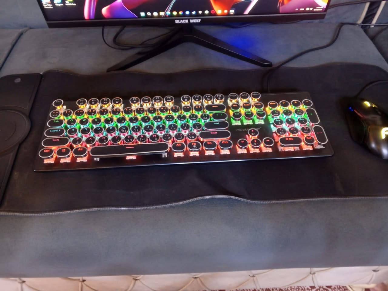 السلام عليكم
للبيع بي سي مستعمل نظيف
المواصفات موضحة بالصور
ماوس rgb وكيبورد rgb وماوس باد
شاشة بلاك ولف 165 هرتز
السعر 600 وبي مجال
مكان بغداد البلديات
للاستفسار ***********
واتساب

نص مكتوب في الصور:
- Performance Run new task CPU 2% 1.69 GHz Memory 5.0/15.9 GB (3 Disk 0 (D:) SSD (SATA) 0% Disk 1 (E:) HDD (SATA) 0% GPU 0 NVIDIA GeForce G... 2% (33 °C) Memory Memory usage 16.0 GB 15.9 GB 60 seconds Memory composition In use (Compressed) 4.9 GB (20.3 MB) Committed 5.9/23.7 GB Paged pool 297 MB Available 10.9 GB Cached 2.8 GB Non-paged pool 335 MB Speed: Slots used: Form factor: Hardware reserved: 2666 MT/s 2 of 2 DIMM 64.8 MB
- Task Manager Processes Performance App history Startup apps Users Details Services Settings Performance CPU 2% 1.45 GHz Memory 4.9/15.9 GB (31%) Disk 0 (C:) SSD (SATA) 0% Disk 1 (E:) HDD (SATA) 0% GPU 0 NVIDIA GeForce... 2% (33 °C) GPU 3D 2% Copy 0% Video Encode 0% Video Decode 0% NVIDIA GeForce GTX 1650 SUPER 4.0 GB 8.0 GB Dedicated GPU memory usage Shared GPU memory usage Utilization 2% GPU Memory 0.5/12.0 GB Dedicated GPU memory 0.5/4.0 GB Shared GPU memory 0.1/8.0 GB GPU Temperature 33 °C Driver version: 32.0.16.1682 Driver date: 9/4/2026 DirectX version: 12 (FL 12.1) Physical location: PCI bus 1, device 0, function 0 Hardware reserved memory: 166 MB
- Performance CPU Intel(R) Core(TM) i5-9400F CPU @ 2.90GHz 100% CPU % Utilization 60 seconds Utilization 59% Speed 3.76 GHz Processes 181 Threads 2692 Handles 81959 Up time 0:01:01:04 Base speed: 2.90 GHz Sockets: 1 Cores: 6 Logical processors: 6 Virtualization: Disabled Hyper-V support: Yes L1 cache: 384 KB L2 cache: 1.5 MB L3 cache: 9.0 MB Memory 5.1/15.9 GB (32%) Disk 0 (C:) SSD (SATA) 41% Disk 1 (E:) HDD (SATA) 0% GPU 0 NVIDIA GeForce G... 2% (34 °C) Settings Run new task
- CPU 3% 1.68 GHz Memory 5.0/15.9 GB (31%) Disk 0 (D: C:) SSD (SATA) 0% Disk 1 (E:) HDD (SATA) 0% GPU 0 NVIDIA GeForce G... 2% (33 C) Performance Disk 0 (D: C:) Active time Lexar 256GB SSD 100% 60 seconds Disk transfer rate 0 100 MB/s 60 MB/s 0 60 seconds Active time 0% Average response time 0.2 ms Capacity Formatted System disk Page file Type 239 GB 239 GB Yes Yes SSD (SATA) Read speed 0 KB/s Write speed 4.1 KB/s Run new task Settings