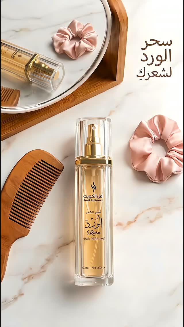عطر شعر • رائحة ورد • ثبات عالي