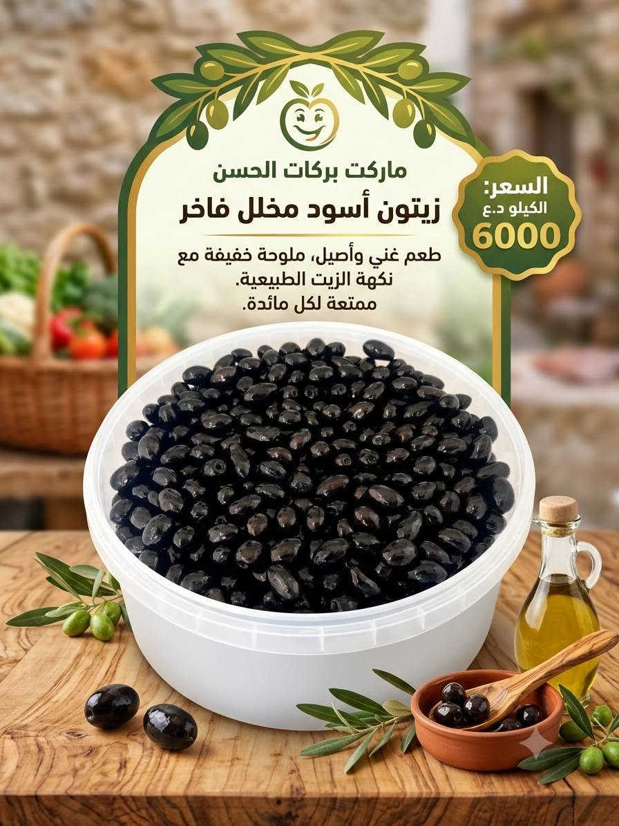 ماركت بركات الحسن • توصيل مجاني • خيار مخلل