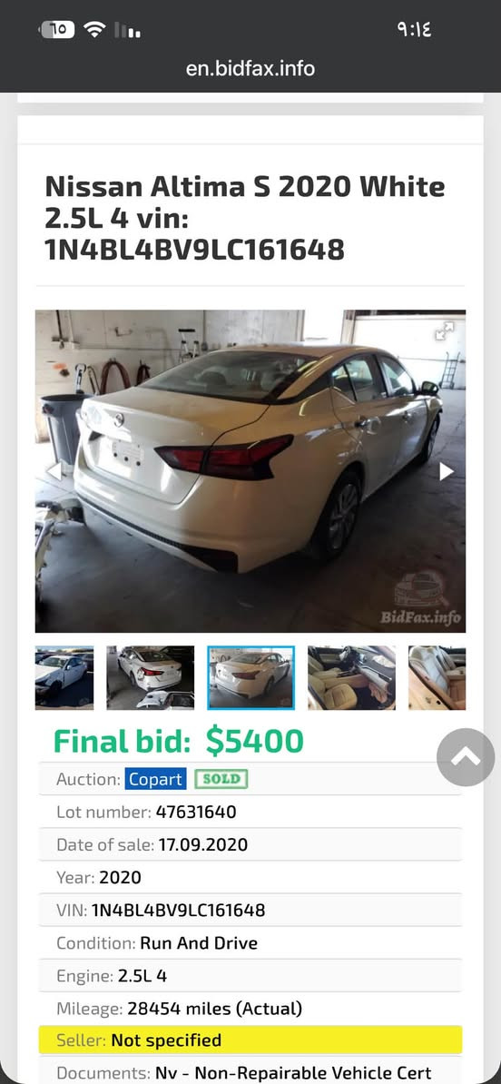 السلام عليكم
🚗 للبيع | نيسان التيما 2020 S 
✔️ الموديل: 2020
✔️ الفئة: S محدث SR بدون تيربو بدون دبل اكسل
ويل وشاشة چبيرة SR
المواصفات:
- محرك 4 سلندر 2.5 لتر اقتصادي وقوي
- ناقل حركة أوتوماتيك CVT
- تشغيل بصمة + تشغيل عن بُعد + بصمة ابواب
- داخل كريمي المرغوب
- مقاعد كهرباء
- شاشة لمس مع Apple CarPlay وAndroid Auto
- كاميرا خلفية دوارة
- حساسات 
- رادار أمامي، تحذير الاصطدام، ومثبت سرعة ذكي تحكمات بالستيرن جهتين
- كشن كهرباء
- نظام مراقبة النقطة العمياء
- جنوط رياضية 19 إنج
- إنارة LED لايت ليد
- مكيف ممتاز منفصل تبريد ثلج 
- مانع انزلاق سبايدر جناح خلفي
حالة السيارة:
✅ الضرر ربع بونيد صبغ + جامرلغ السائق مبدل بلاد نفس اللون  بدون صبغ بدون أي ضرر بالداخل بيها بارد بسيط بالقمارة مايبين بالعين المجردة فقط بالسونار صور السونار والضرر بالمنشور
✅ رقم سليمانية الجديد 
✅ السيارة نظيفة جداً وجاهزة للاستخدام بدون اي مصرف ممشى السيارة 93 ميل گير ومكينة وكهربائيات كلها بشرط وين ميعجبك افحص 
ملاحظة عندي فيديو كامل للسيارة اللي يحب ادزلهيا عالخاص

📍 الموقع: قضاء كلار تابع لسليمانية
💰 السعر المطلوب 135 وبيها مجال بسيط 
📞للاستفسار الاتصال عالرقم ***********
