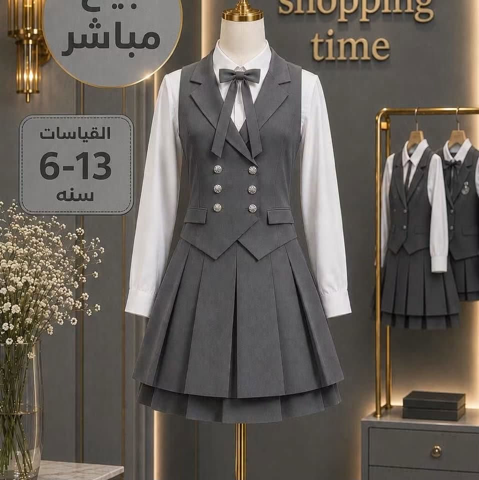 عروض وتخفيضات الموسم المدرسي مستمر وعروض وأسعار خيالة ازياء كراميش ديوانية الحمزة الشرقي شارع الهوى قرب شركة النرجس مقابل زوم العدسة للحجز او الاستفسار 
***********
يوجد توصيل كافة محافظات العراق

نص مكتوب في الصور:
- مباشر
- shopping time
- القياسات
- 6-13
- سنه