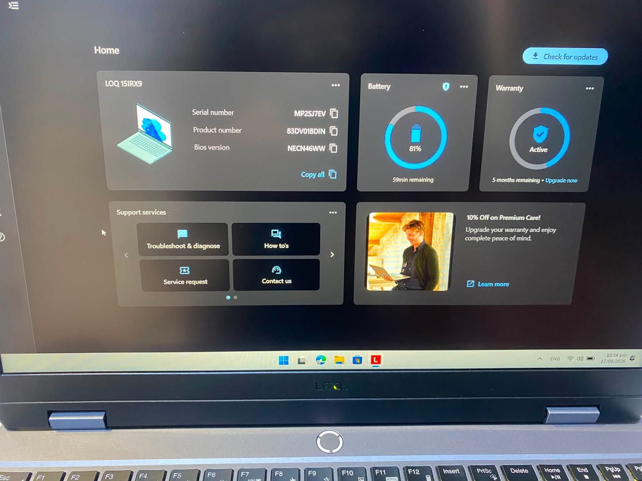 Lenovo loq
I7 13th gen 
16 ddr5
1 tera nvme 
Rtx 4060 8gb 
15.6 fhd 144h
مشحونه 30 مره 
بعدها بالضمان 
1400 الف 
توصيل موجود مكاني بابل 
***********
