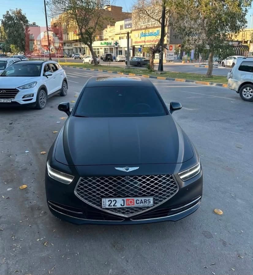 جنسس G90 موديل 2022 فول موصفات مغلفه ppf  مات ماشيه 44 الف كيلو قطعه وحده فقط السعر 40 الف وبيه مجال مكان بغداد رقم ***********
