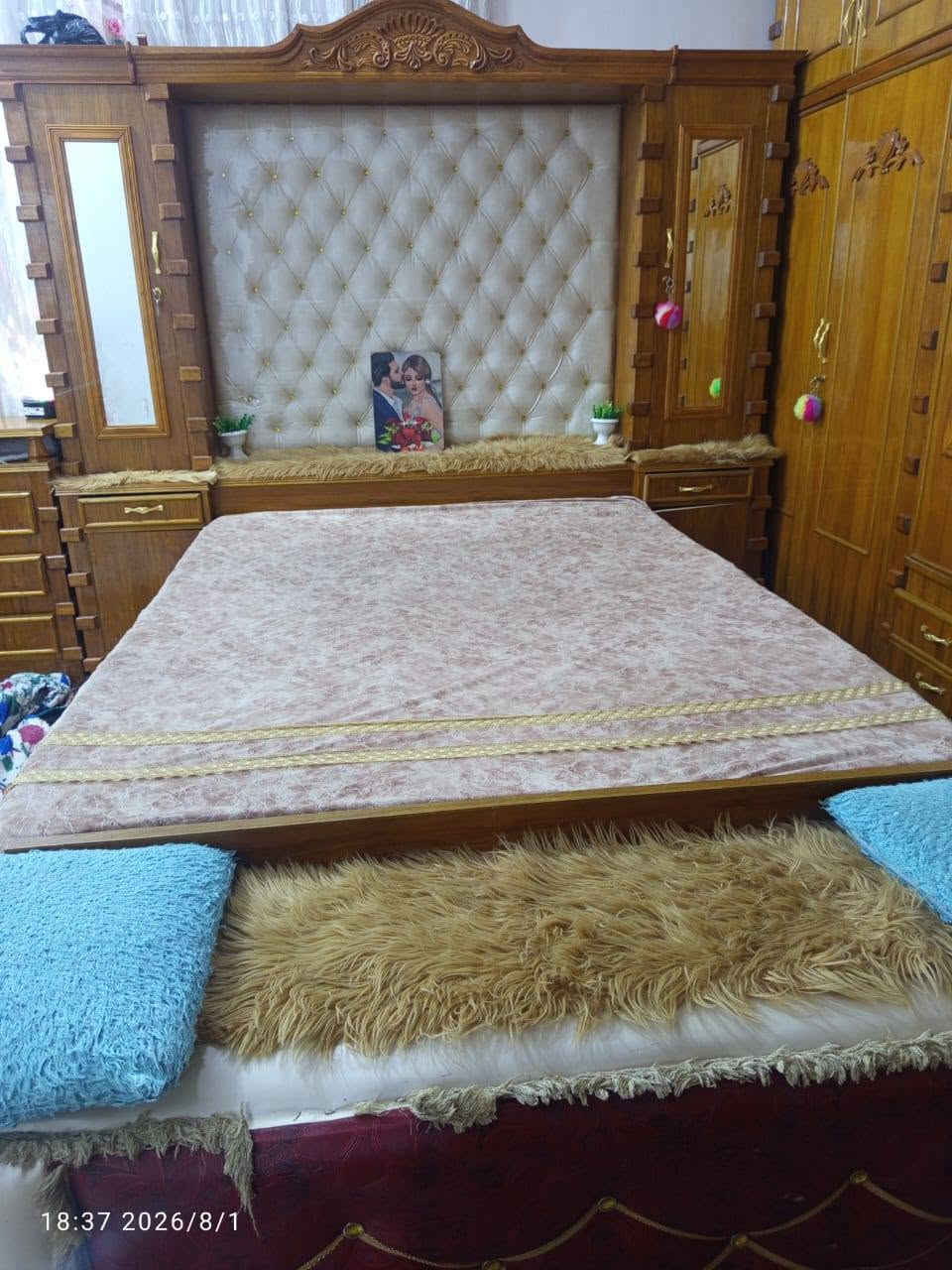 @السلام عليكم غرفه اخشاب للبيع جاهزه ونضيفه المكان كوت البتار الاستفسار على رقم💁‍♂️ ***********❤

