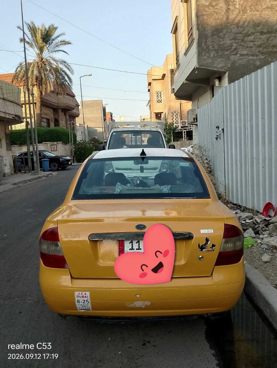سلام عليكم 
طيبة ٢٠١٤ للبيع رقم بغداد مشروع وطني مكاني بغداد السعر ٣٤ 
متواجد واتساب ***********

نص مكتوب في الصور:
- realme C53
- 2026.09.12 17:20
- realme C53 2026.09.12 17:19
- 2026.09.12 17:19