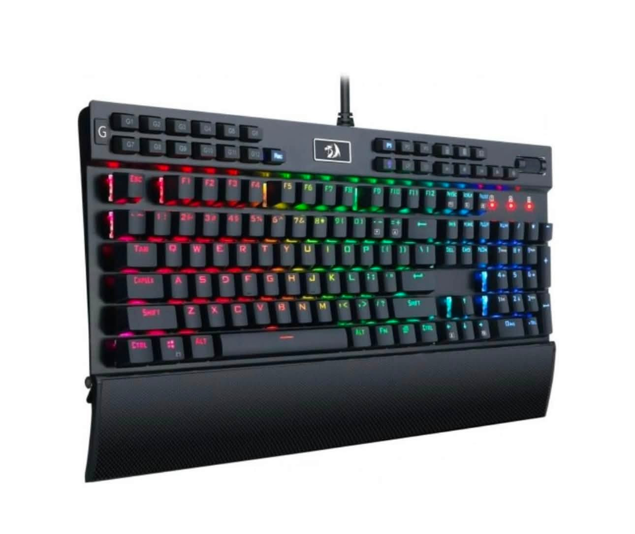 كيبورد ريد دراغونRGB غير متسعمل
نوع الاتصال: سلكي (Wired USB).
أبرز المواصفات:
 * نوع السويتش: سويتش بنفسجي ميكانيكي (Purple Switches) - صوت ونقرة متوسطة، يعطيك استجابة ممتازة وسريعة جداً.
 * النوع: كيبورد ميكانيكي كامل (Full-size) ممتاز للألعاب وجميع الاستعمالات.
 * الإضاءة: إضاءة RGB احترافية بأنماط متعددة وكثيره جداً .
 * أزرار المايكرو: 12 زر مايكرو مخصص (G1-G12) لبرمجة الأوامر السريعة.
 * التحكم بالصوت: أزرار ميديا مخصصة مع عجلة (Roller) للتحكم بالصوت والإضاءة.
 * الراحة والتصميم: مسند معصم مريح وهيكل ألومنيوم قوي.
حجمه اكبر كيبورد كحجم وازرار كلشي بيه وكلش مريح بالاستخدام
الحالة: جديد غير مستعمل نهائياً مشتري وعايفه اذا دكمه وحدة ما اشتغلت رجعه الي

السعر المطلوب: 65لف وبي مجال بسيط
المكان: بغداد  البنوك
واتساب ***********
