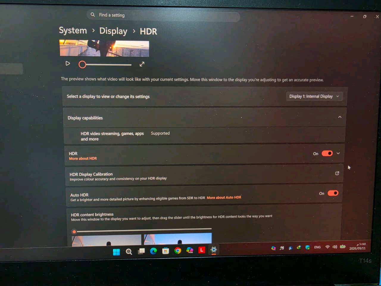 لابتوب ثينك باد t14s للبيع فقط نضافه 99% المواصفات:
معالج core i7-1185G7 الجيل 11

رام 32 جيجا ddr5 بسرعه 4267 

هارد 256 SSD قابل للتطوير

كارت شاشه مدمج iris 16GB

شاشه حجم 14 بدقه 4k مع خاصيه ال HDR و ايضا مانع انعكاس 

تحتوي على بصمه اصبع و IR (بصمه وجه)

بطاريه تدوم من 2 ساعات الى 6 ساعات حسب الاستخدام

السعر 750 الف و بيها مجال قليل 
العنوان بغداد الغزاليه لا يوجد توصيل
هـ/***********