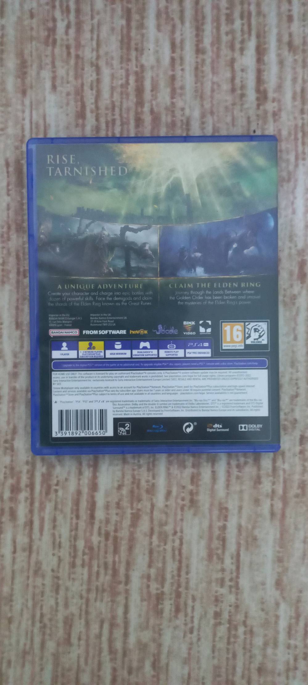 🎮 للبيع لعبة Elden Ring – PS4

السلام عليكم شباب 🌹

للبيع قرص Elden Ring أصلي للبلايستيشن 4، نظيف ويا الكيس.

✅ يشتغل على PS4
✅ يدعم الترقية إلى PS5
✅ مناسب لمحبي المغامرات والتحديات 🔥

💰 السعر:٢٥ لف دينار قابل للتفاوض

📍 المكان: ديالى – بعقوبة

للمهتمين مراسلة خاص.