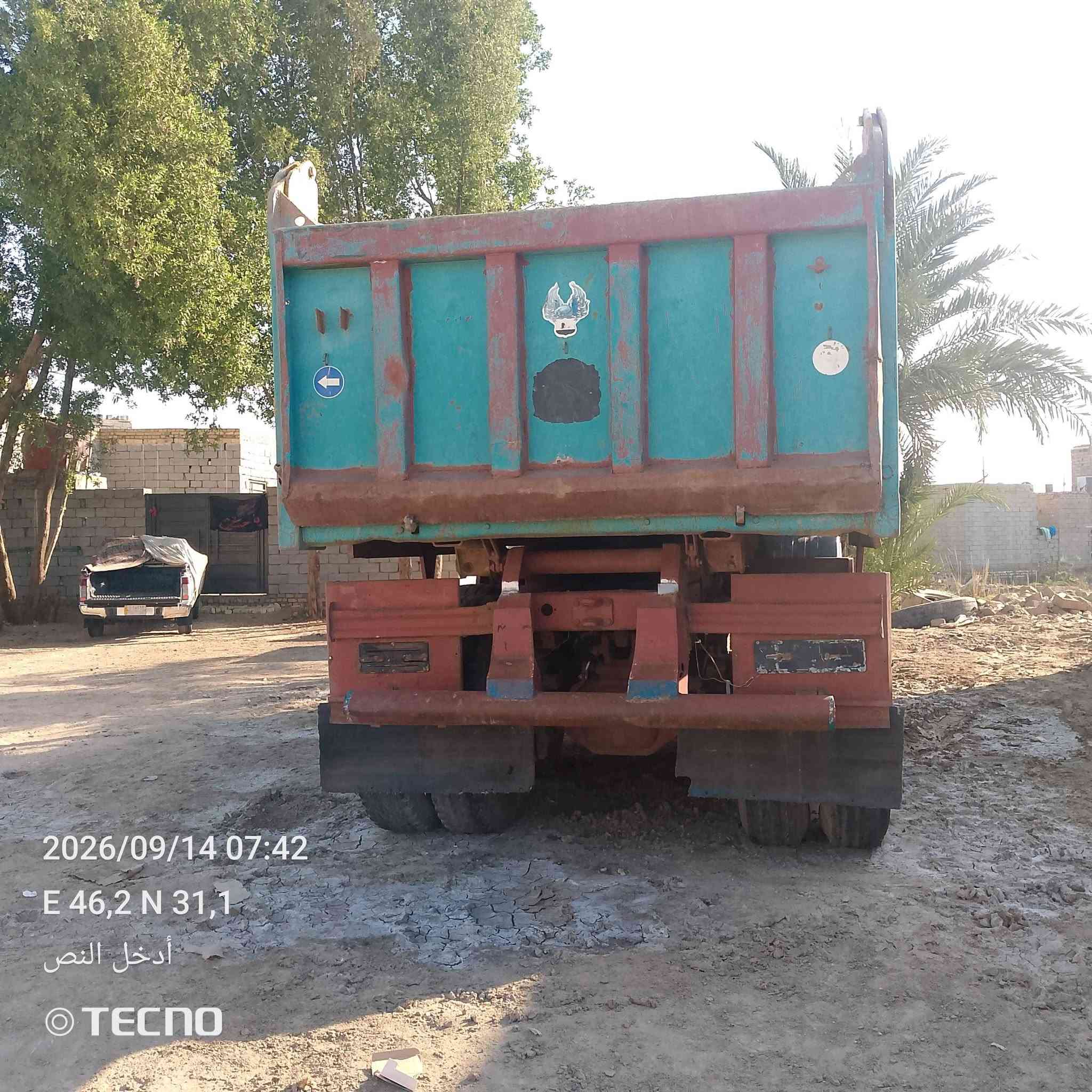 سلام عليكم البي موديل  75 اللبيع مكينه 10 عاصفه كير 130 مجموعة جيف سياره جاهز اللعمل الستفسأر على هاذا الرقم *********** وبنسبه اليه نا مكلف بل نشر خاص ما رد

نص مكتوب في الصور:
- 2026/09/14 07:40 E 46.2 N 31.1 أدخل النص TECNO
- 2026/09/14 07:41
- E 46,2 N 31,1
- أدخل النص
- TECNO
- 2026/09/14 07:41 E 46,2 N 31,1 أدخل النص TECNO
- 2026/09/14 07:40
- 2026/09/14 07:42
