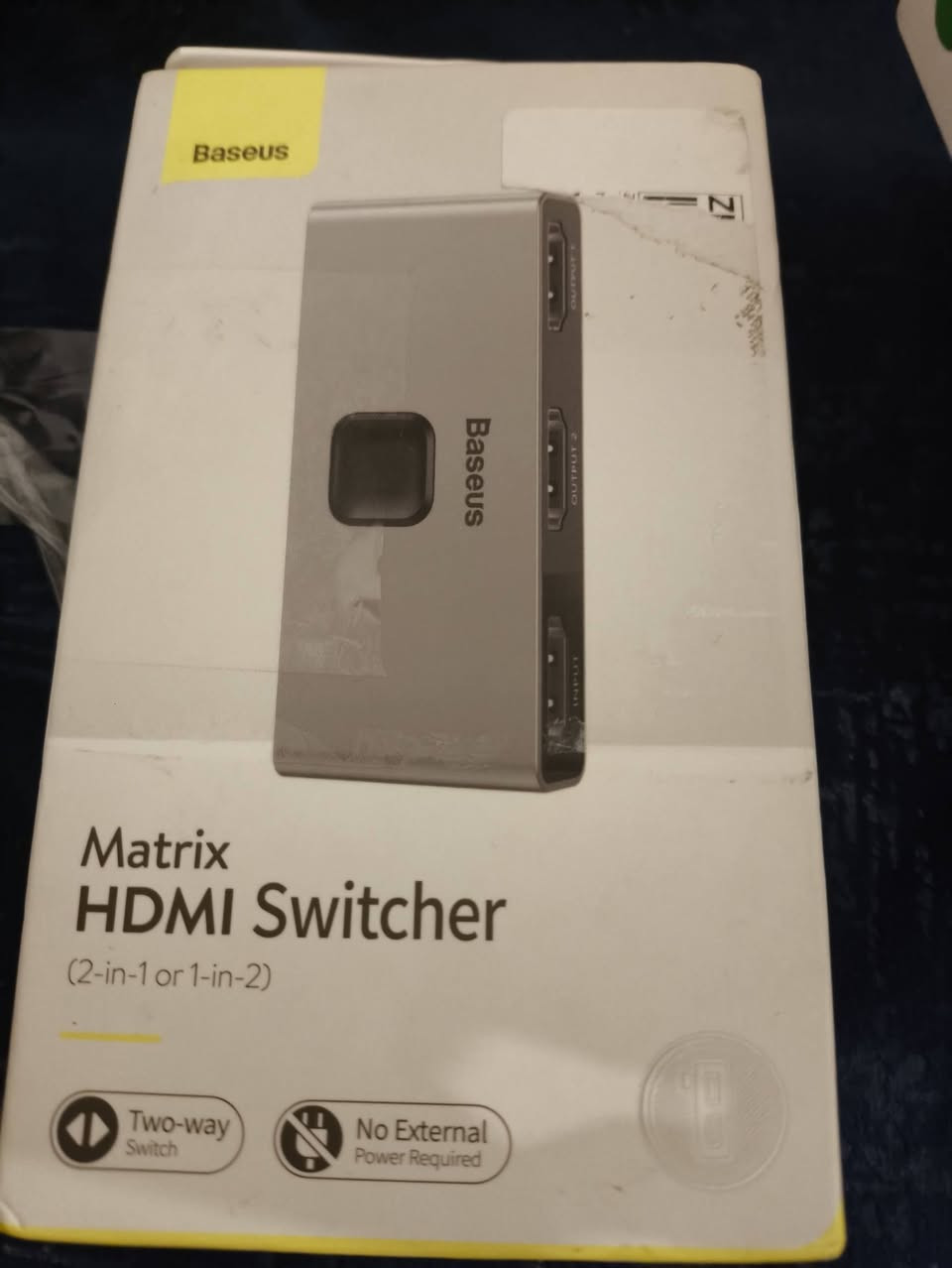 مبدل ومقسم HDMI ثنائي الاتجاه من باسيوس
متوفر ٦ قطع 
مع مشغل اقراص
انطوني سعر بيهن

