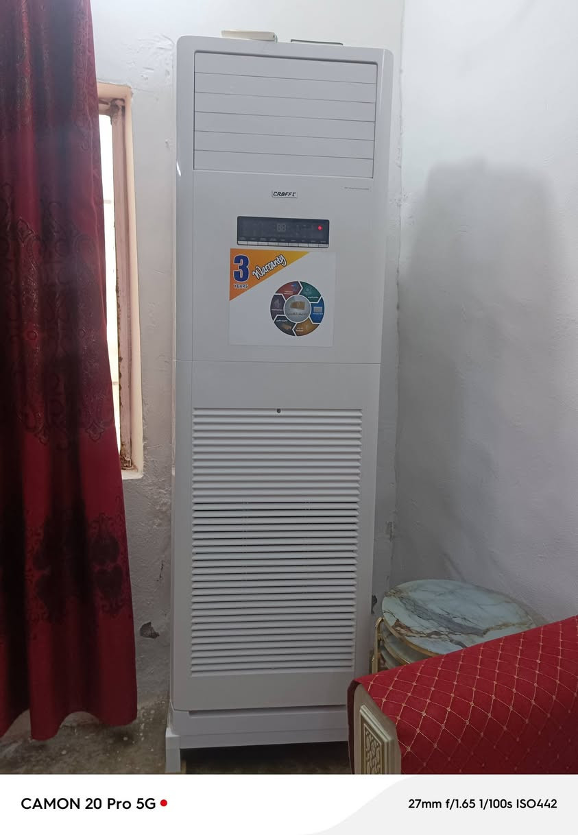 للبيع 📣 سبلت كنتوري (دولابي) ماركة كرافت (Crafft)
السعة: 3 طن (36000 BTU)

​الموديل: CRFTSP-36HR

​نوع الغاز: R22

​الحالة: نظيف ومرتب وشغال وبحالة ممتازة.

السعر : 600 الف وبي مجال ❤ العنوان ديالئ 

ملاحضة : كسر كارتونة وعلئ ايدي  بيع مستعجل 

الرقم : *********** للاستفسار واتساب

نص مكتوب في الصور:
- CAMON 20 Pro 5G 27mm f/1.65 1/100s ISO468
- CAMON 20 Pro 5G
- 30mm f/1.65 1/100s ISO65
- CAMON 20 Pro 5G 27mm f/1.65 1/100s ISO442