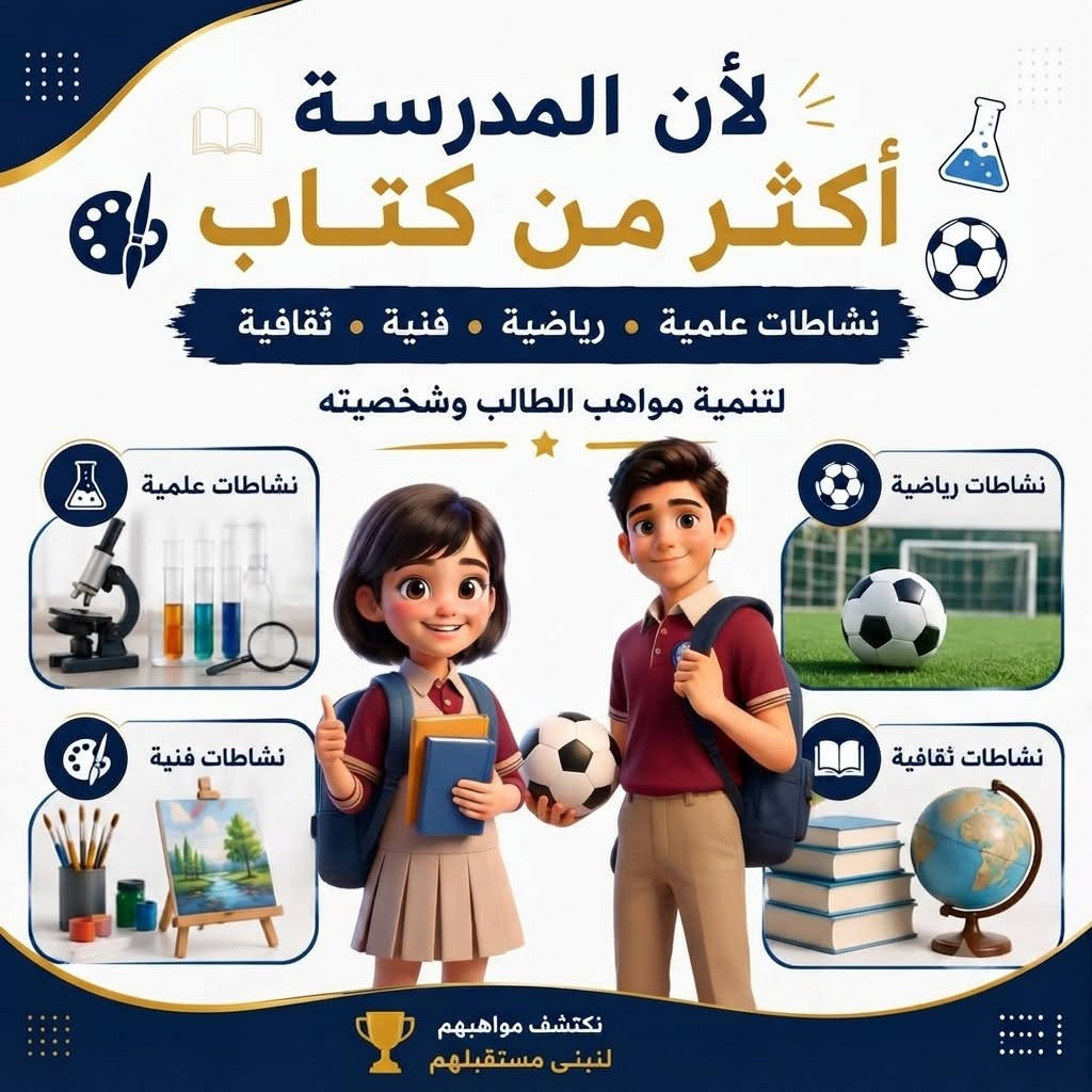 بناء المستقبل يبدأ من هنا! ✨
مدرسة الابتكار الأساسية الأهلية
ابتدائية مختلطة _ متوسطة بنات _ متوسطة بنين
العنوان: بغداد - الحرية _ السلام _ شارع 20 - مقابل أسواق ماما اشتريلي
رقم التواصل والاستفسار: 
*********** 
‎ 770 040 0803

​#مدرسة_الابتكار_الأساسية_الأهلية #تعليم_حديث #تنمية_قدرات_الطلاب #التعليم_الهادف #أنشطة_مدرسية #الزي_المدرسي #المديرية_العامة_لتربية_بغداد_الكرخ_الثالثة #تربية_الكرخ_الثالثة #إعلام_تربية_الكرخ_الثالثة #الكرخ_الثالثة
