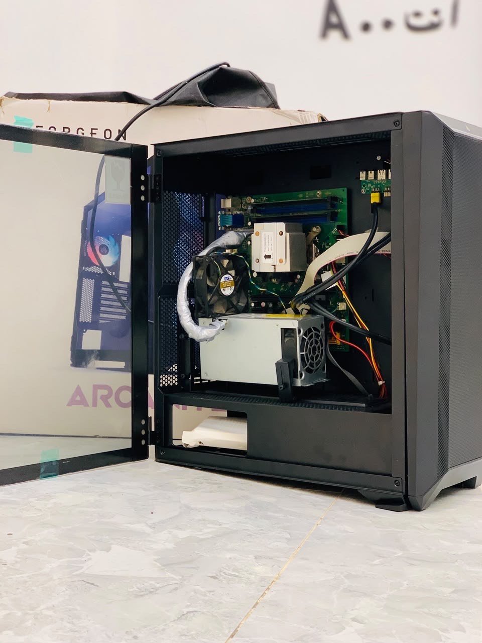 السلام عليكم

تجميعه للبيع 

كيس المعالج CPU Core جيل الثالث i3

الذاكره/4GB

الهارد/HHD500GB

اللوحة الأم (Motherboard): أصلية ومدمجة تدعم المعالجات القوية وتدعم جميع الالعاب 
السعر💸120وبيها مجال ***********