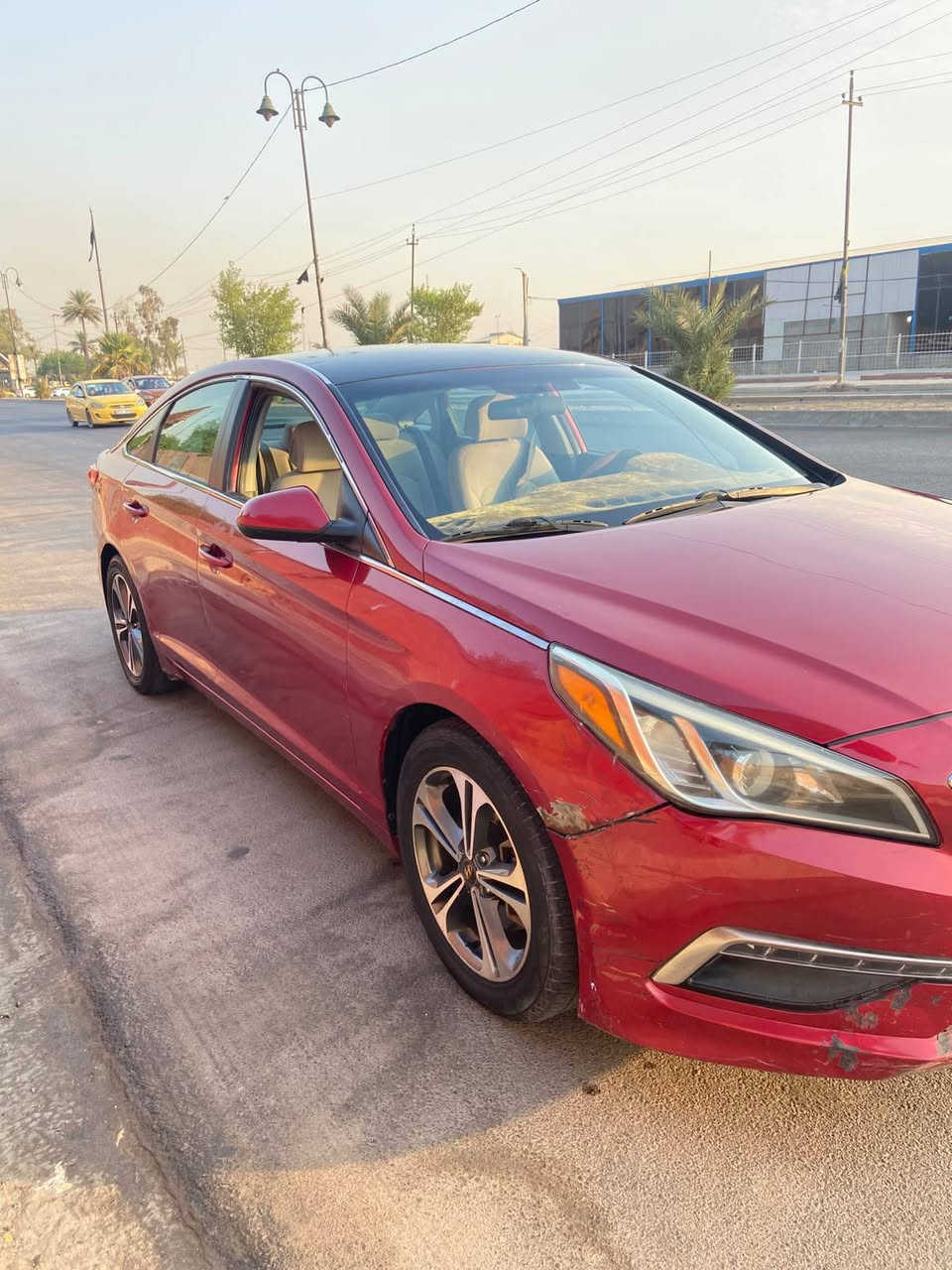 سلام عليكم سوناته مديل 2015 امريكي خير من الله سياره جاهزه حداديه جديده كير مكينه بل كارتون سعر سياره 90ورقه وبيهه مجال شراي يتصل ***********
