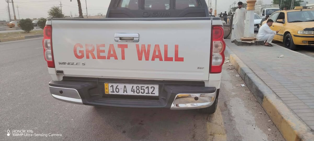 سلام عليكم 🚗
للبيع: كريت ويل موديل 2024
-مكفولة كفالة عامة جديدة وجاهزة من كلشي
- رقم قادسية انكليزي
-  مداور ثاني يوم
- سنويه ل2029
- السعر: 122 وبيه مجال
- المكان: السماوة 
- مكلف بنشر
- للاستفسار اتصل / ‪***********‬‏

نص مكتوب في الصور:
- HONOR X9b
- 108MP Ultra-Sensing Camera
- O HONOR X9b