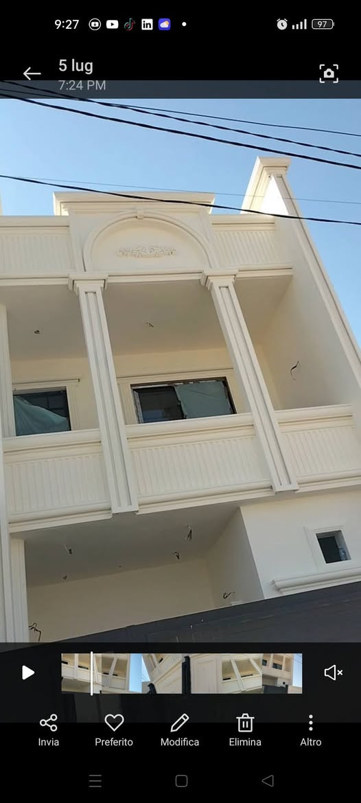 تغليف الواجهات الخارجية للمنازل وبأنسب الأسعار عنوان كركوك ***********
تغليف واجه 5 متر كرست و عمل 1800مليون
تغليف واجه 10متر كرست و عمل 2مليون 
مع جودة ودقة في العمل

نص مكتوب في الصور:
- 5 lug 7:24 PM Invia Preferito Modifica Elimina Altro