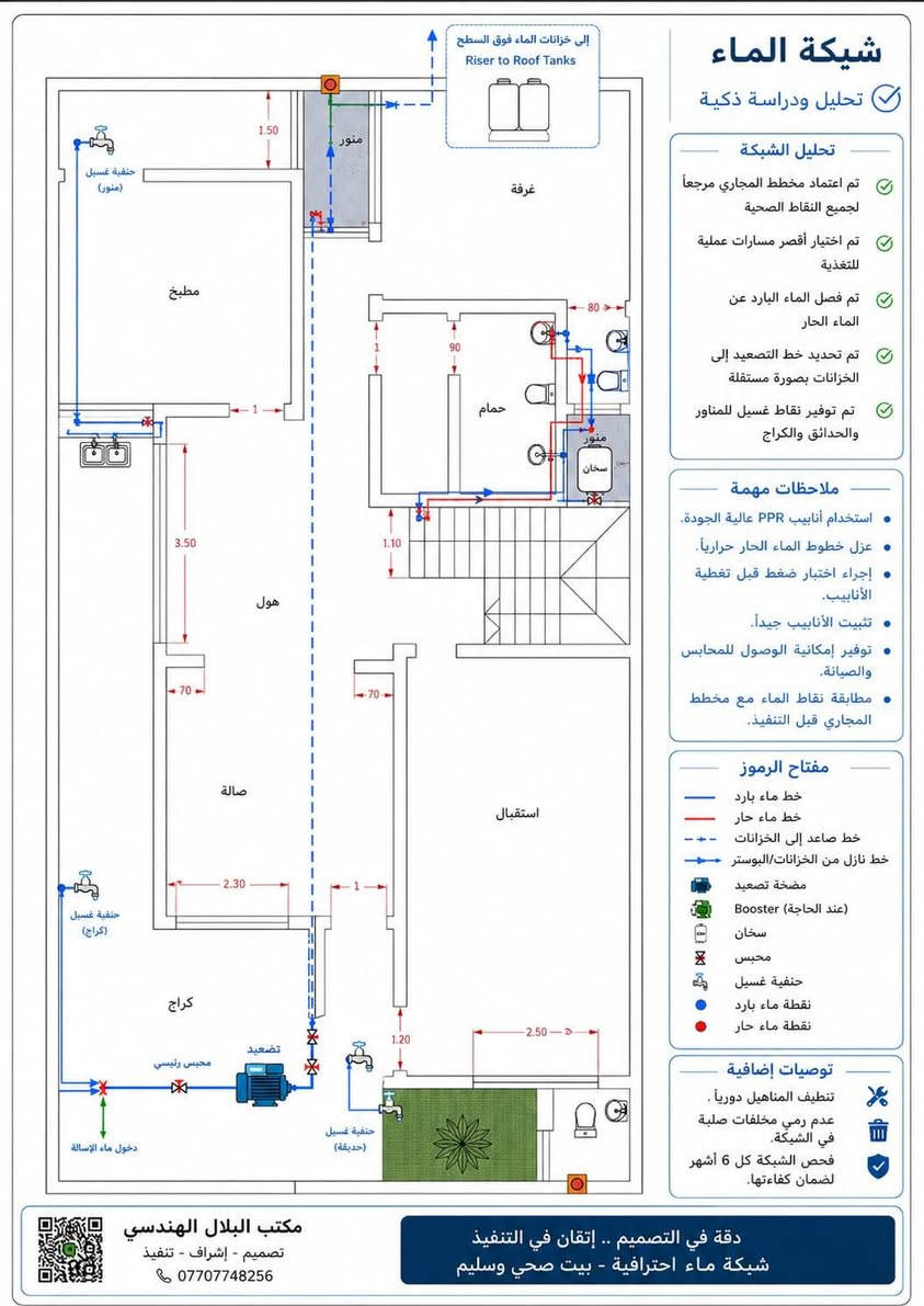 🧱 تفاصيل بسيطة... لكن تصنع فرقًا كبيرًا بالبناء

في مكتب البلال الهندسي نعتمد أثناء بناء جدران البلوك شريطين من الطابوق بارتفاع مدروس، حتى تكون مسارات تأسيسات الكهرباء والماء ضمنها.

⚡💧 بهذه الطريقة يتم حفر وتمديد الكيبلات والأنابيب بسهولة وبشكل هندسي، بدل الحفر داخل البلوك وتهشيمه وإضعاف الجدار، واللي ممكن يكون أحد أسباب ظهور التشققات (الكراكات) لاحقًا.

🏗️ نبني بتفاصيل مدروسة من البداية... لأن جودة البناء تبدأ من التفاصيل المخفية.

📲 واتساب: https://wa.me/9647707748256
📞 ***********
📍 ديالى – بعقوبة – فلكة العنافصة
📍 الموقع: https://maps.app.goo.gl/TK5PgaUm1N42Yx616
