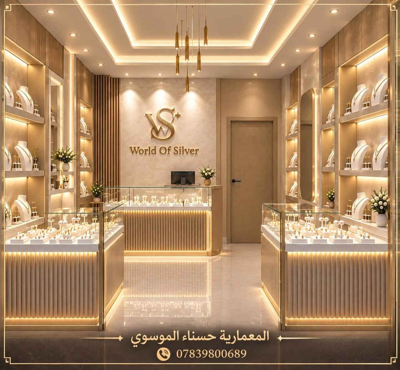 ⁨ من اعمالنا
تصميم محل مجوهرات فضة
 في محافظة بغداد

لطلب كافة التصاميم يسعدنا تواصلكم
 عبر واتساب :***********
نقدم لكم مجموعة متكاملة من الخدمات
 لكافة محافظات العراق :
-مخططات معمارية ثنائية وثلاثية الأبعاد
-مخططات ميكانيكية
-تصاميم داخلية
-تصاميم واجهات خارجية (نهارية وليلية)
