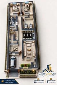 مخططات هندسية • تصميم ثلاثي الأبعاد • قرية المزرع