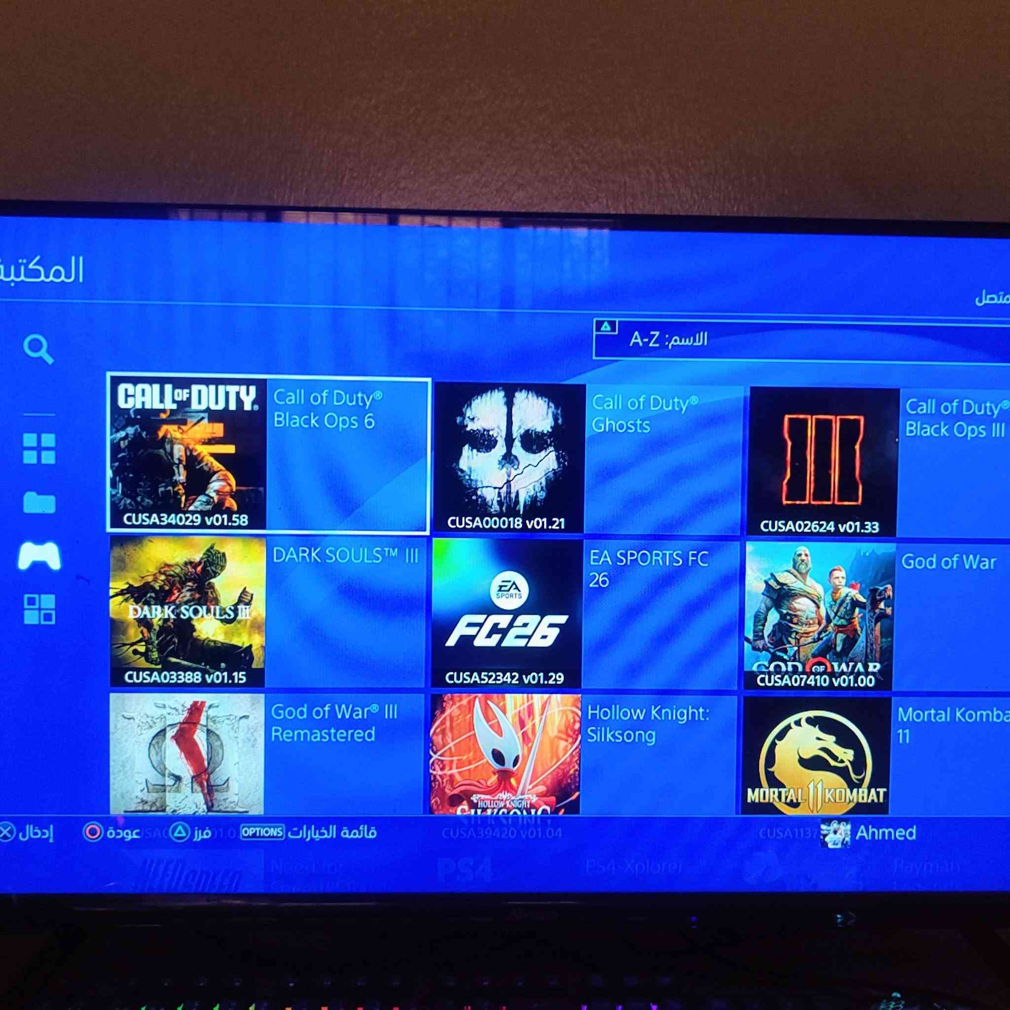 السلام عليكم متوفر PS4 PRO مهكر نضام 9.00 على متصفح أرقى تهكير ذاكره 1T الجهاز يدعم 4k الجهاز لا مفتوح ولا مصلح شرط على فحص حيل نضيف مثل ما موضح بل صور ملحقاته كاملة مع يده واحده اصلية بي 18 لعبه كلهم قويات وبي مجال بعد تنزل سعر الجهاز 375 وبي مجال للشراي مكاني الموصل توصيل ما عندي تجي للبيت تفحص وتاخذ الخاص مفتوح وهذا الرقم بي واتساب هم *********** اذا مو شراي لا دوخني اعبر گبل
