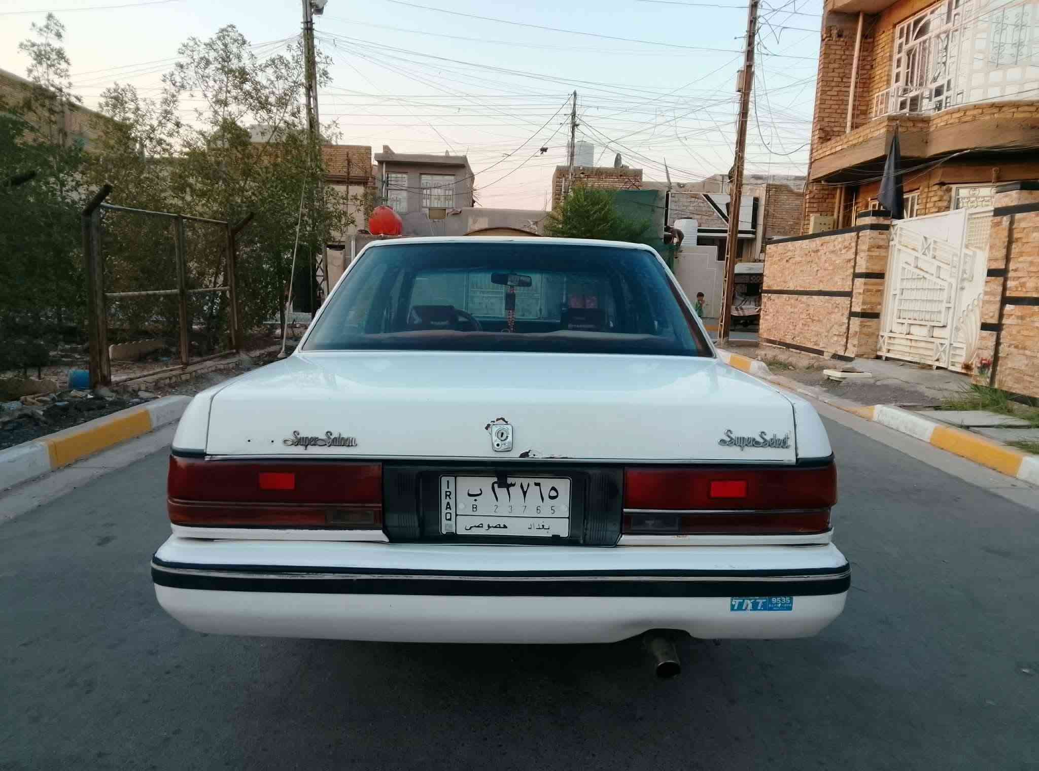 🫡سلام عليكم...سوبر سيدان ...موديل 1989...رقم بغداد باسمي.سنوية 2027 ..يسرة بلاد...مكينة ففتي .....مكينة وكير واكسن مكفولات ...كهربايات كله شغالة...تخم تاير جديد...صدر جديد ...تبريد ثلج 🥶...دوشمة جديدة...سيارة خير من الله... العنوان بغداد..رقم الهاتف ☎️***********
