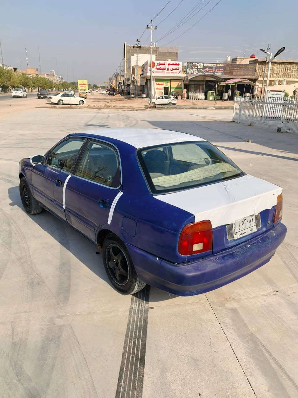 سازوكي مديل 2001
السعر 18 ورقة 
مكينة وكير جديد كورلا 1600
كير اوتوماتيك 
كهربائيات كلها شغالة 
سيارة جاهزة 
رقم نجف شرط التحويل اكاتبك مع راعيها 
عنواني نجف اتصال فقط 
***********
