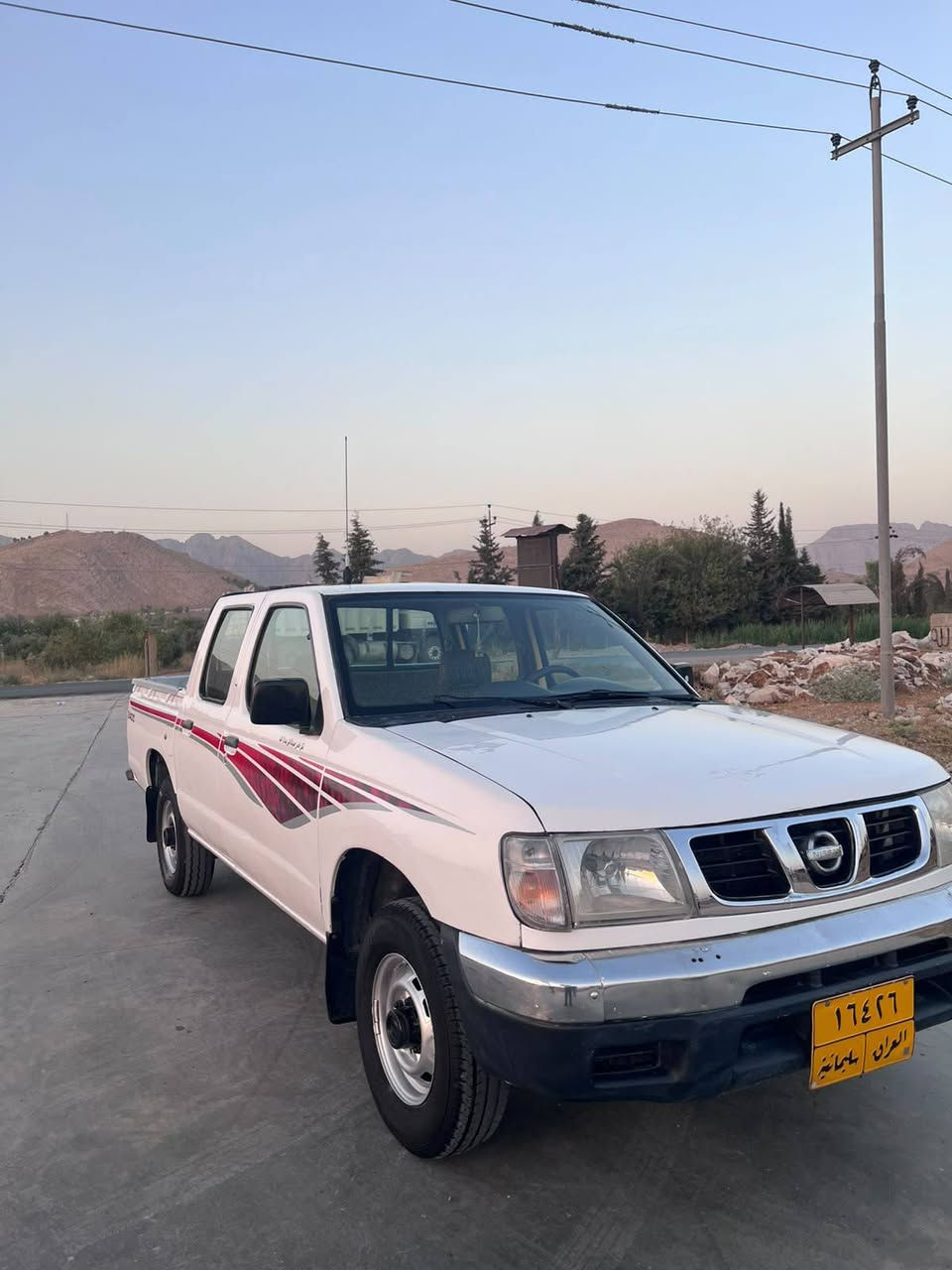 نیسان پیکاب مۆدیل 2002 . بۆیاخ نیە تا بڵێ جوانە ڕەقەم سلێمانی هەمو شتی بەشەرت چوار تاییەی باشی لە ژێرە بێ حەیبە سەنەوی بەسەرچوە 
گێڕ مەکینە هەمو بەشەرت 
نرخ..74$ مەجەل 
شوین ڕانیە 
***********
*********** أربيل, العراق
