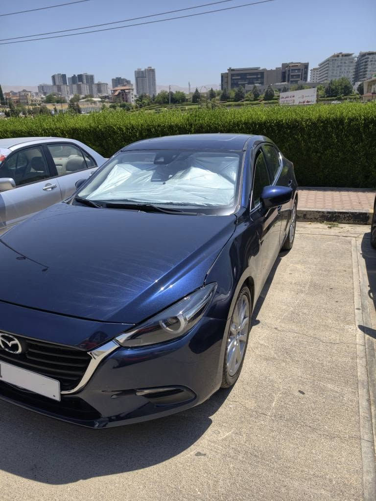 Mazda 3 2017 skyactive 
 ٤ بستۆن مەکینە ٢.٠ بێ تۆربۆ
 کوشن کارەبا، کوشن گەرم، بەصمەیە،ڕاداری پێش و دوا و ئاوێنە، تەبریدی دەبڵ زۆن، شاشەیە،گێڕ ئۆتۆماتیک و عادی و دوگمەی سپۆڕت، لایت ئەڵقەیە، مواسەفاتی تریشی هەیە 
 چەمەلەخ و شان لەگەڵ پەڵەیەک سەقفی بۆیاخە  
147,000 km ڕۆشتوە
بە عام سەیارەکە جوانە و هەموو مەسرەفیشی بۆ کراوە ڕۆن و هایدرۆلیکی تازە گۆڕاوە تایەی تازەیە
سەنەوی تا 2029 تازەیە تەحویل و بەناوکردن و غەرامە بە شەرت
95$  معمامەلە
سلێمانی 
***********
موشتەری تەلەفون بکە بە نامە معامەلە ناکرێ السليمانية, العراق
